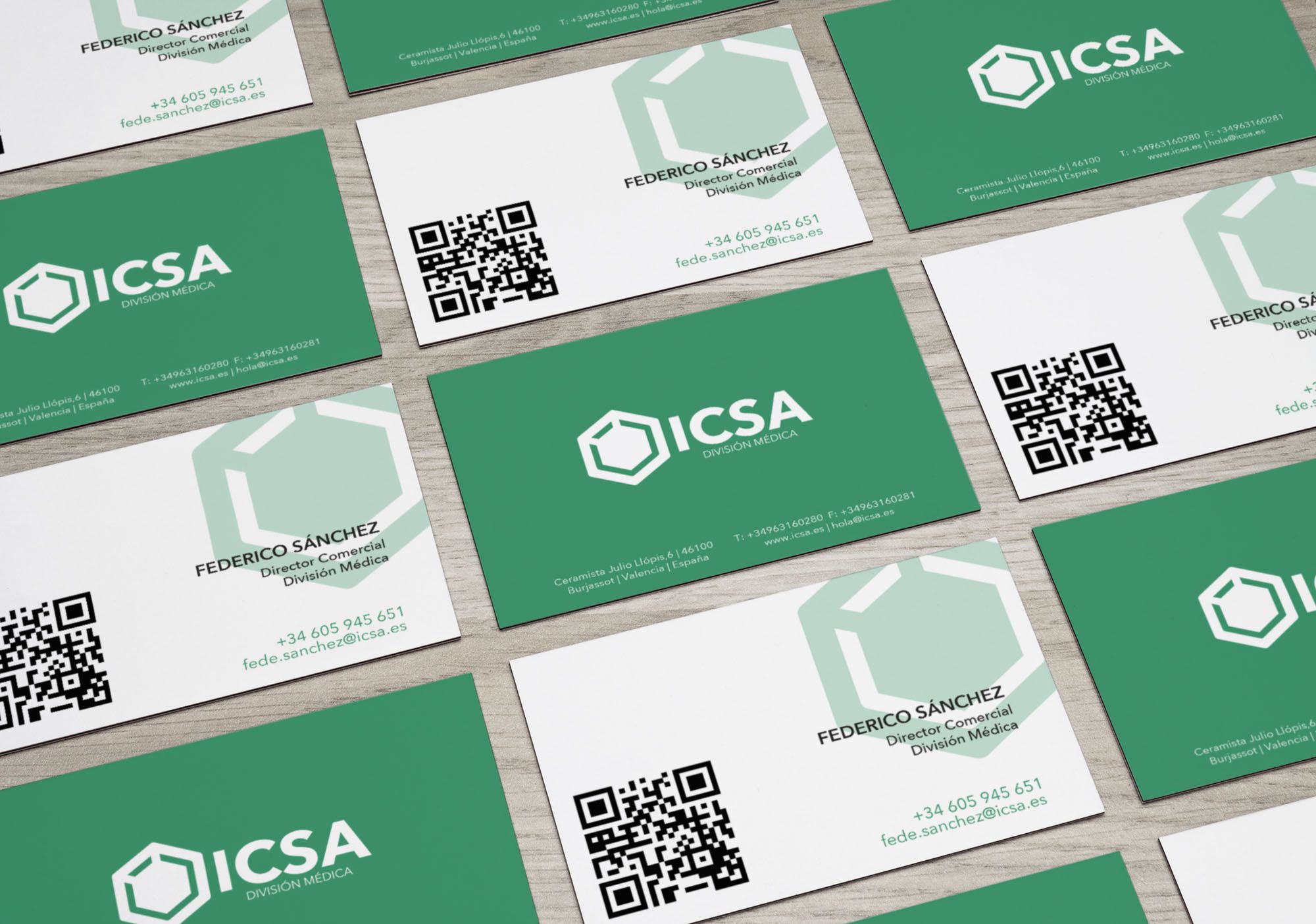 MockUp Tarjetas ICSA MEDICA